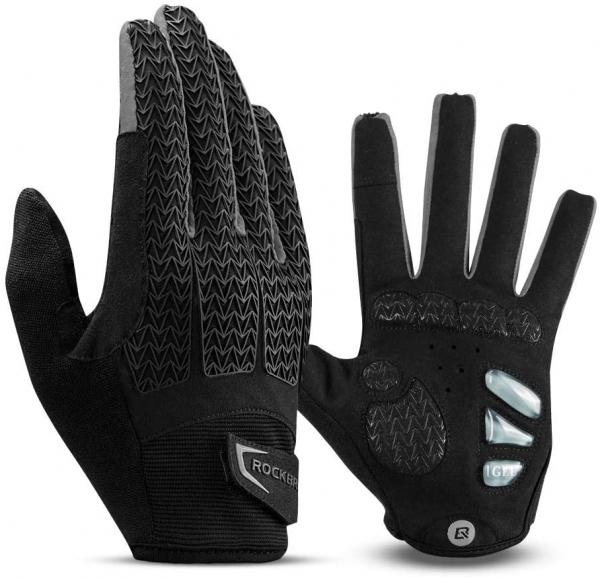 ROCKBROS | Fahrradhandschuhe – Vollfinger Handschuhe für Männer und Frauen, Frühling/Herbst, für MTB, Rennrad, Motorrad, Touchscreen – Outdoor Sports